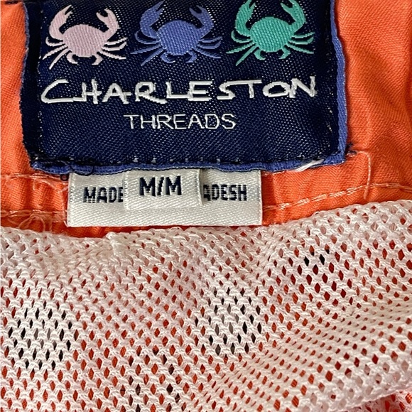 Charleston threads men’s flip flop pattern swim trunks Medium BoxAV - Picture 3 of 6